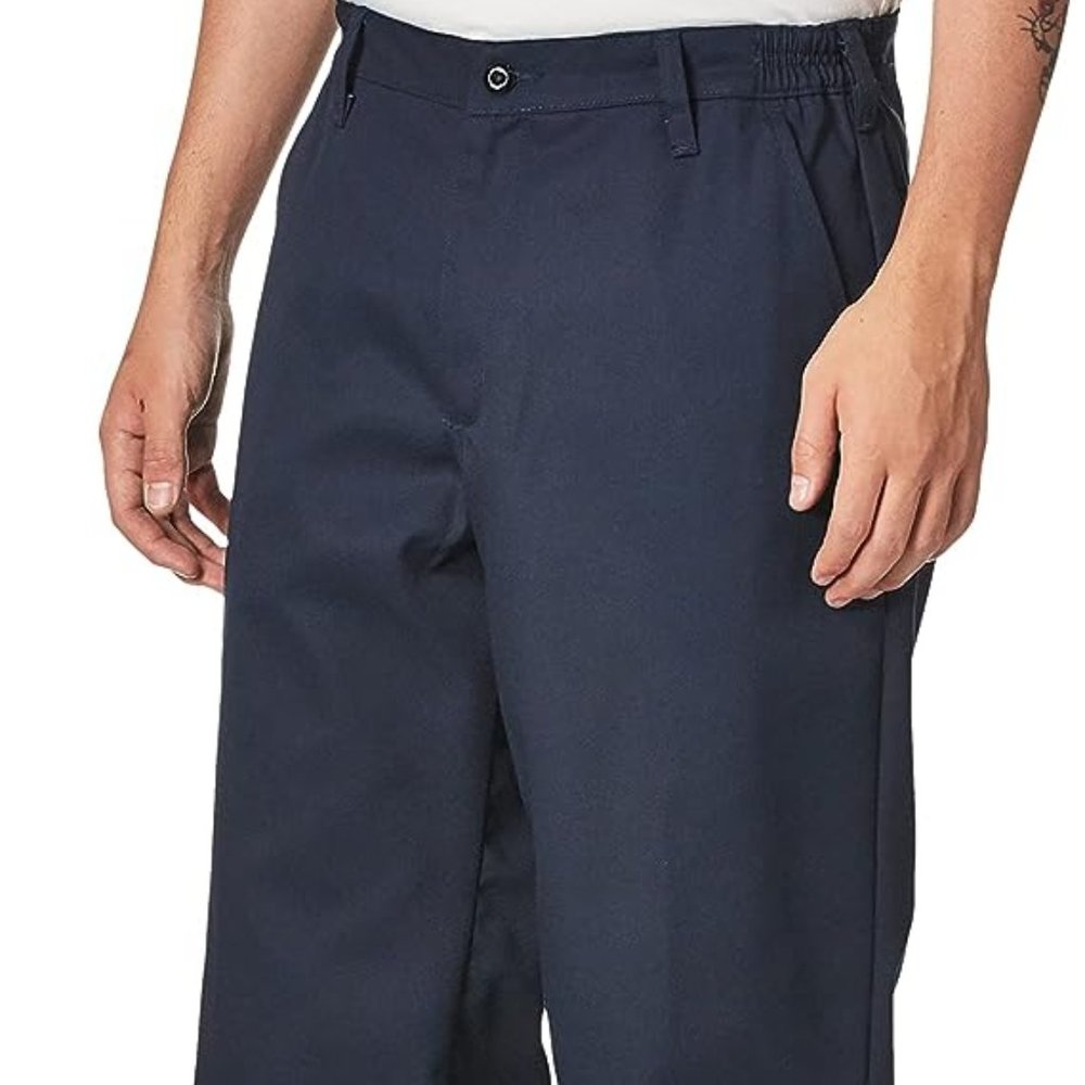 Red Kap Men's Elastic Insert Work Pant -NAVY 54 x 30 NEW Wrinkle free stain free